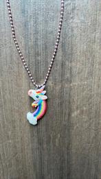 Ketting eenhoorn paar x gedragen/ kinderketting, Ophalen of Verzenden, Zo goed als nieuw, Roze, Ketting