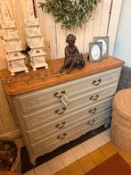 Oude landelijk brocante antieke Franse ladekast commode, Ophalen