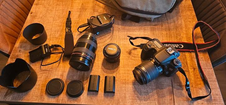 Starterset camera Canon 70D, Audio, Tv en Foto, Fotocamera's Digitaal, Zo goed als nieuw, Canon, Geen optische zoom, Ophalen