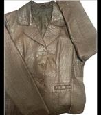 Vintage leather jacket, Ophalen of Verzenden, Zo goed als nieuw, Bruin