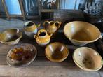 Antiek Frans aardewerk , confit geel glazuur, Ophalen of Verzenden