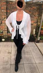 Elegant gehaakt vestje jasje midi lady  L /XL42/44 like New, Kleding | Dames, Ophalen of Verzenden, Zo goed als nieuw, Maat 42/44 (L)