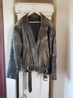 leren jack, Kleding | Heren, Jassen | Winter, Ophalen of Verzenden, Gedragen, Maat 56/58 (XL), Bruin