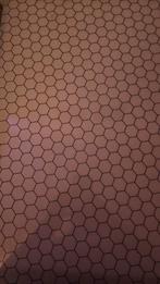 Glazen bureaublad met hexagon patroon, Ophalen, Zo goed als nieuw