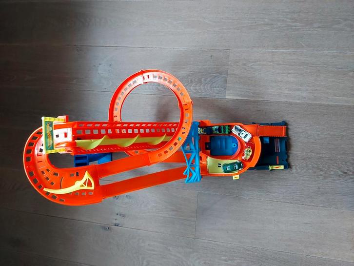 Hot Wheels achtbaan z.g.a.n., Kinderen en Baby's, Speelgoed | Racebanen, Zo goed als nieuw, Elektrisch, Hot Wheels, Ophalen of Verzenden