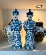 Chinese keizers beeld delfts blauw porselein vaas gemberpot, Verzamelen, Beelden en Beeldjes, Ophalen, Zo goed als nieuw, Mens