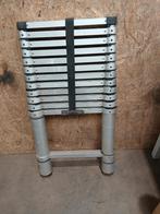 Uitschuifbare ladder tot 3,5 meter telescoopladder, Doe-het-zelf en Verbouw, Ladders en Trappen, Ophalen, Gebruikt, Generic, Opvouwbaar of Inschuifbaar