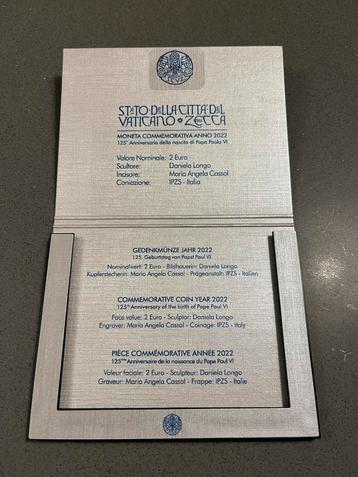 Vaticaan 2€ 2022 - Moeder Teresa BU Set beschikbaar voor biedingen