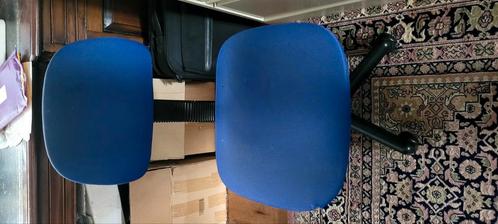 Helder blauwe bureaustoel, Huis en Inrichting, Bureaustoelen, Gebruikt, Blauw, Ophalen of Verzenden