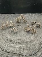 5 Zilveren Miniatuur Fietsen - 800 Zilverkeurmerk, Overige merken, Gebruikt, Ophalen of Verzenden, 4 bedels of meer