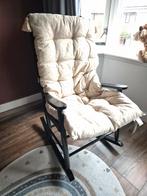 Schommelstoel met kussen, Ophalen, Zo goed als nieuw, Stoel(en)