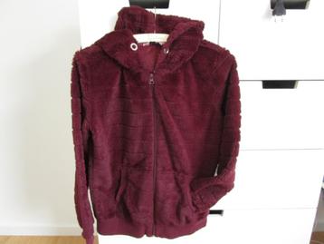 Hunkemoller - fluffy donkerrood vest maat M beschikbaar voor biedingen