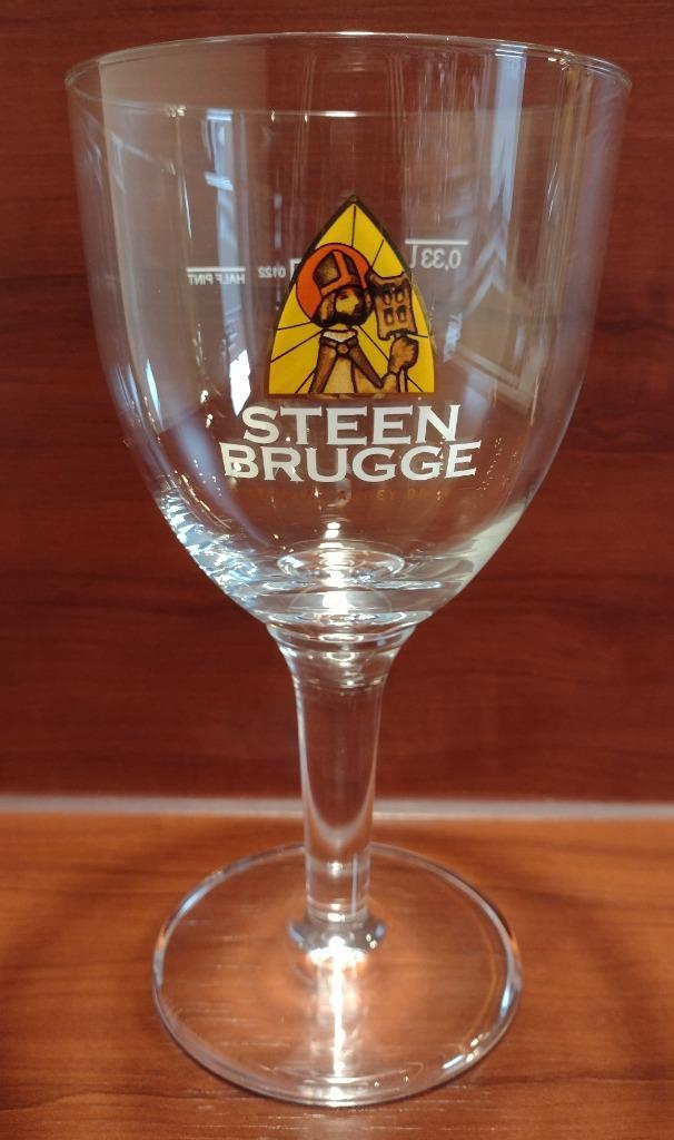 Steenbrugge Glas 33cl M18. (A), Verzamelen, Biermerken, Gebruikt, Glas of Glazen, Overige merken, Ophalen of Verzenden