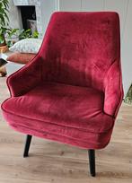 Bordeauxrode fauteuil, Ophalen, Zo goed als nieuw, 50 tot 75 cm