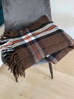 Vintage geruit plaid deken, met franjes, Ophalen of Verzenden, Zo goed als nieuw