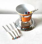 Fondue kommetje setje kaas saté balletjes chocolade etc., Ophalen of Verzenden, Zo goed als nieuw, Waxinelicht