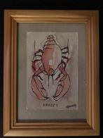 Schilderijtje “ kreeft “, Ophalen of Verzenden, Spiritualiteit algemeen, Overige typen