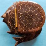 Vintage Snuifdoos in de vorm van een Vis, Antiek en Kunst, Ophalen of Verzenden