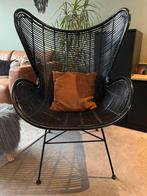 HKliving Rotan Egg chair Design Fauteuil, Huis en Inrichting, Ophalen, Zo goed als nieuw, Metaal