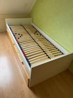 IKEA eenpersoonsbed met drie lades inclusief lattenbodem, Huis en Inrichting, Slaapkamer | Bedden, Ophalen, Gebruikt, 90 cm, 200 cm