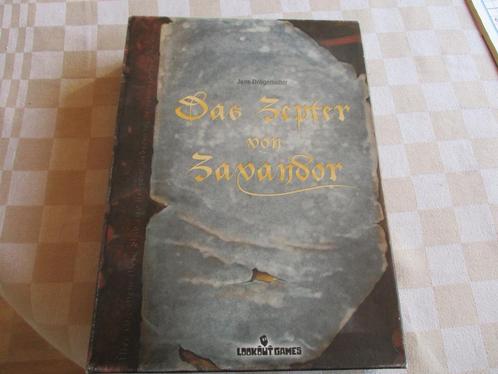 bordspel duits spel engelse regels THe Sceptre of Zavandor, Hobby en Vrije tijd, Gezelschapsspellen | Bordspellen, Gebruikt, Een of twee spelers