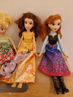 Tinkerbel, Belle, Anna & Olaf poppen, Ophalen of Verzenden, Zo goed als nieuw, Pop