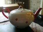 Winterling Duits theepot creme rode klein bloemetjes vintage, Gebruikt, Verzenden, Overige typen, Overige stijlen