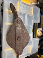 Oude metalen katrol, Ophalen of Verzenden, Gebruikt