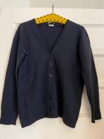 Mt M/L Benetton 100% wollen vest marine blauw, Maat 38/40 (M), Blauw, Benetton, Ophalen of Verzenden