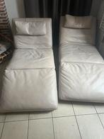 Stoere ligstoelen van natuzzi, Ophalen, Eenpersoons, Leer, Zo goed als nieuw