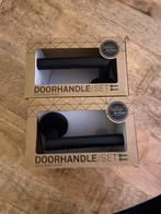 Deurhandle zwart set 2 stuks, Doe-het-zelf en Verbouw, Ophalen, Nieuw, Binnendeur, 200 tot 215 cm
