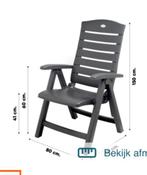4 verstelbare hartman tuinstoelen, Ophalen, Gebruikt, Kunststof