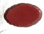 prachtig gaaf oud bakelite bakeliet dienblad rood bruin nr.3, Ophalen of Verzenden