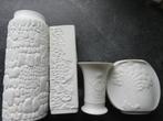 4 MAT WITTE KAISER VAASJES VINTAGE €25, Ophalen of Verzenden