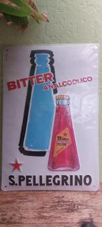 Zeldzaam reclamebord San Pellegrino Bitter, Verzamelen, Merken en Reclamevoorwerpen, Ophalen of Verzenden, Nieuw, Reclamebord
