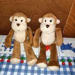 2 x Hema aap knuffel 22 cm groot, Kinderen en Baby's, Speelgoed | Knuffels en Pluche, Ophalen of Verzenden, Gebruikt