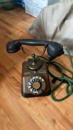 Antieke/ Oude koperen /bakeliet  telefoon met draaischijf, Met draaischijf, Ophalen of Verzenden, Zo goed als nieuw