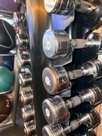 LifeMaxx Chromen Dumbbellset 1-10kg met Toren, Sport en Fitness, Ophalen of Verzenden, Gebruikt, Armen, Dumbbell