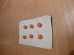 vintage oranje knoopjes, Ophalen of Verzenden, Huis en Inrichting
