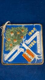 Wandtegel Regeringsjubileum Wilhemina 1938, Goedewaagen. 6C9, Tweedehands verkoop, Tweedehands verkoop, Gebruikt, Ophalen of Verzenden