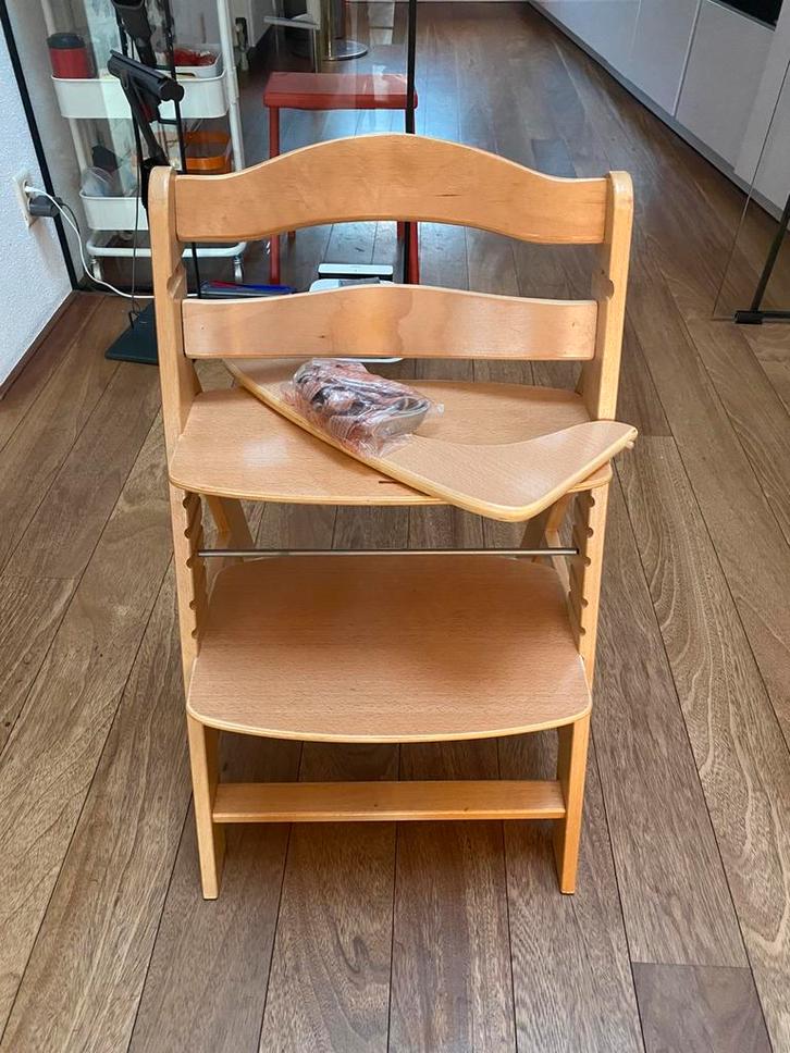Kinderstoel Hauck Alpha Natural  wood, Kinderen en Baby's, Kinderstoelen, Zo goed als nieuw, Meegroeistoel, Ophalen of Verzenden