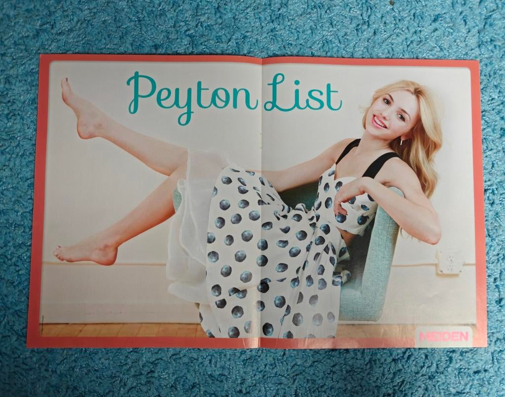 Peyton List poster meiden magazine, Rechthoekig Liggend, Nieuw, Ophalen of Verzenden, A1 t/m A3