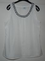 Feestelijke Vero Moda cremekleurige top met kraaltjes, Verzenden, Maat 46/48 (XL) of groter, Zwart