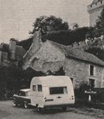 Retro reclame 1960 Kip auto & caravan in Montfort, Ophalen of Verzenden, Overige typen