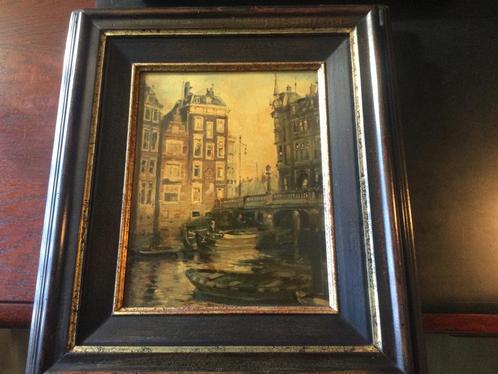STADSGEZICHT ROTTERDAM, Antiek en Kunst, Kunst | Schilderijen | Klassiek, Ophalen of Verzenden