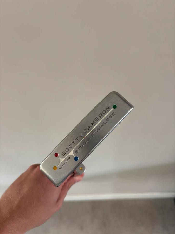 Scotty Cameron Newport Studio Stainless putter - 34 inch, Sport en Fitness, Golf, Zo goed als nieuw, Club, Ophalen of Verzenden