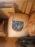 Zwarte lederen tas. Heel mooi afgewerkt. Dames., Ophalen of Verzenden, Nieuw, Zwart, Handtas