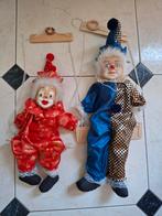 Twee vintage clown poppen aan schommel, Antiek en Kunst, Ophalen of Verzenden