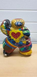 -	Kunst beeld gekleurd gips, Verzamelen, Beelden en Beeldjes, Ophalen of Verzenden