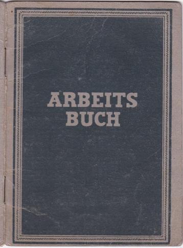 Arbeidsbuch Bellemann Leipzig 1948 m. pasfoto en inschijving beschikbaar voor biedingen